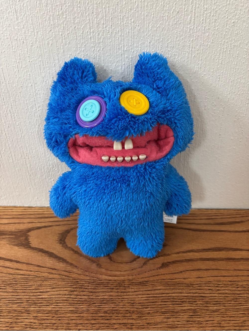 Fuggler Chaos Crew Blue Stinkface Plush Button Eyes Teeth 9" Spin Master